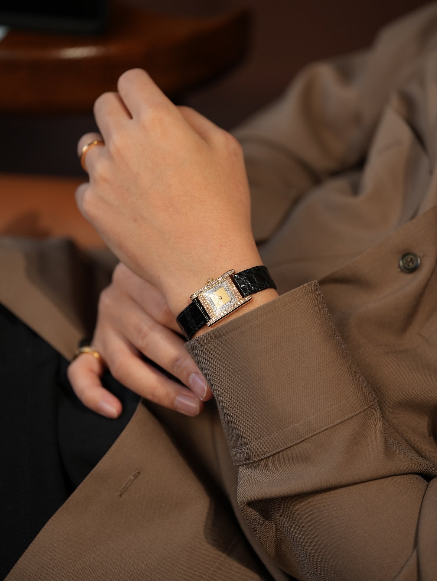 Cartier Tank Normale / SM / Factory Diamond