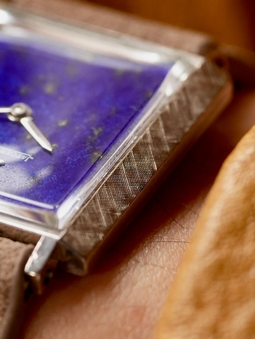 Jaeger-LeCoultre / 18WG Lapis dial Watch only