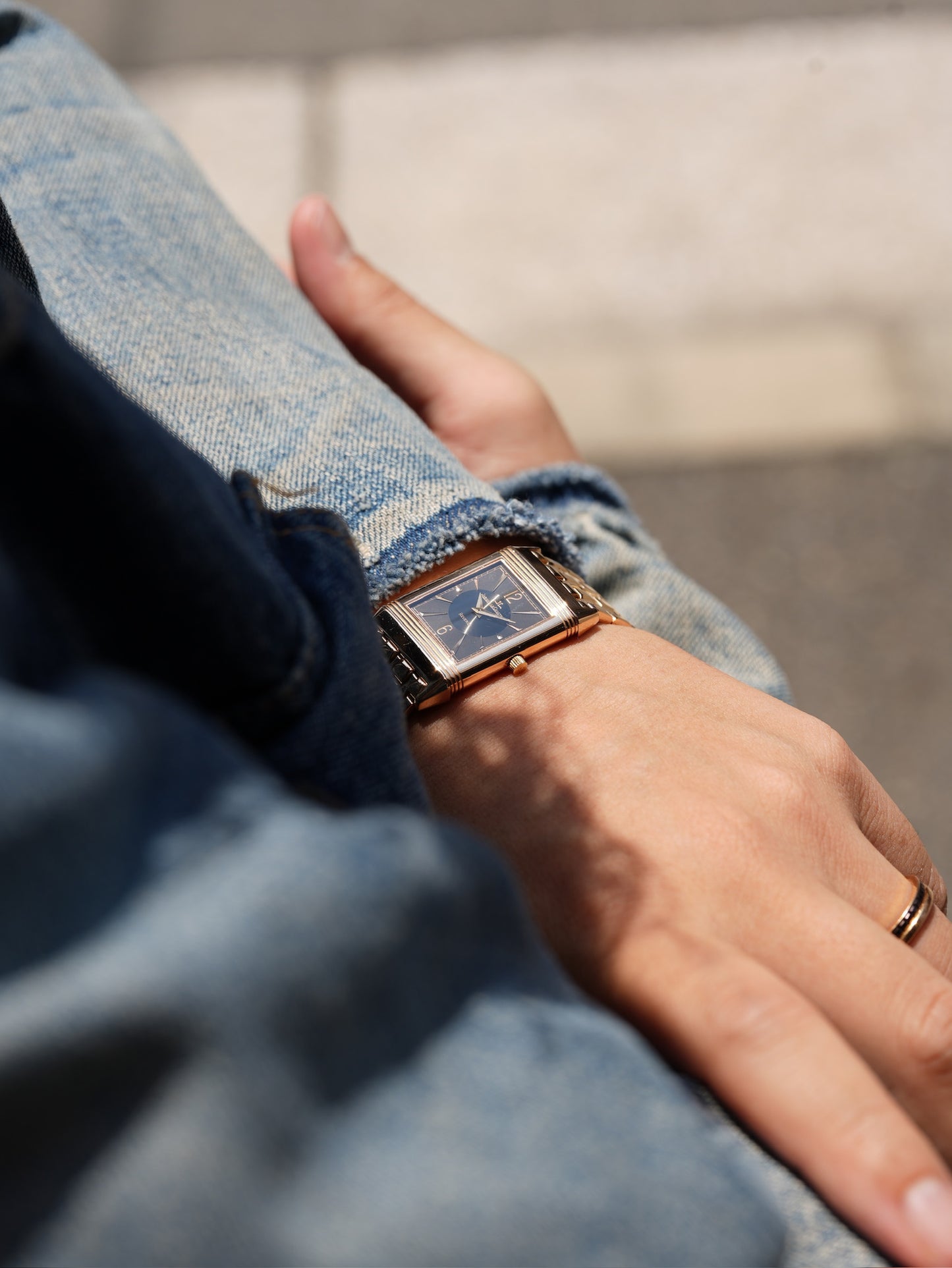 Jaeger-LeCoultre / Reverso classic / 90's / 18K original bracelet