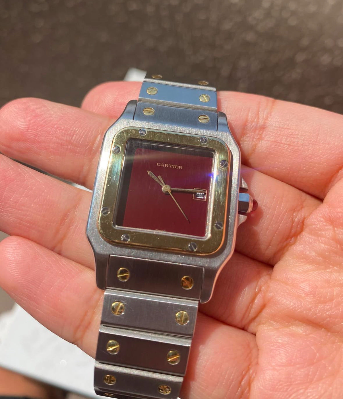 Cartier Santos Galbee 29mm / 18YG SS