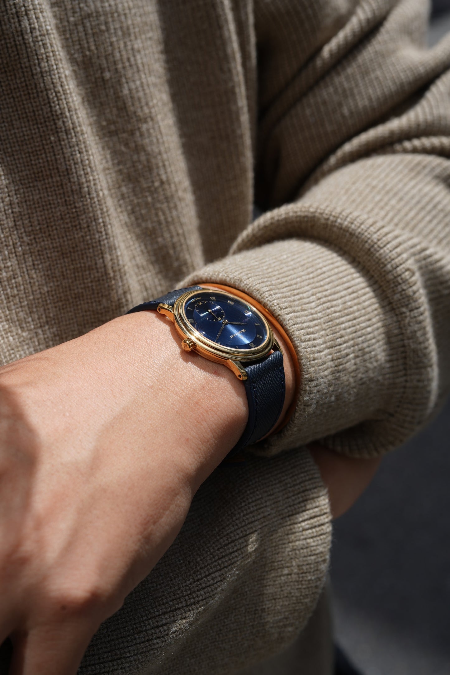 Blancpain Villret /Blue dial 18YG 1990's