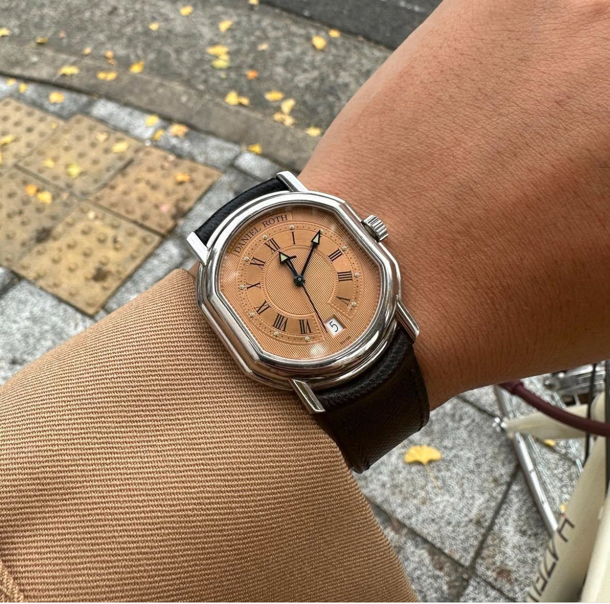 DANIEL ROTH CHRONOGRAPH Salmon DIAL/2000’s/ 35mm