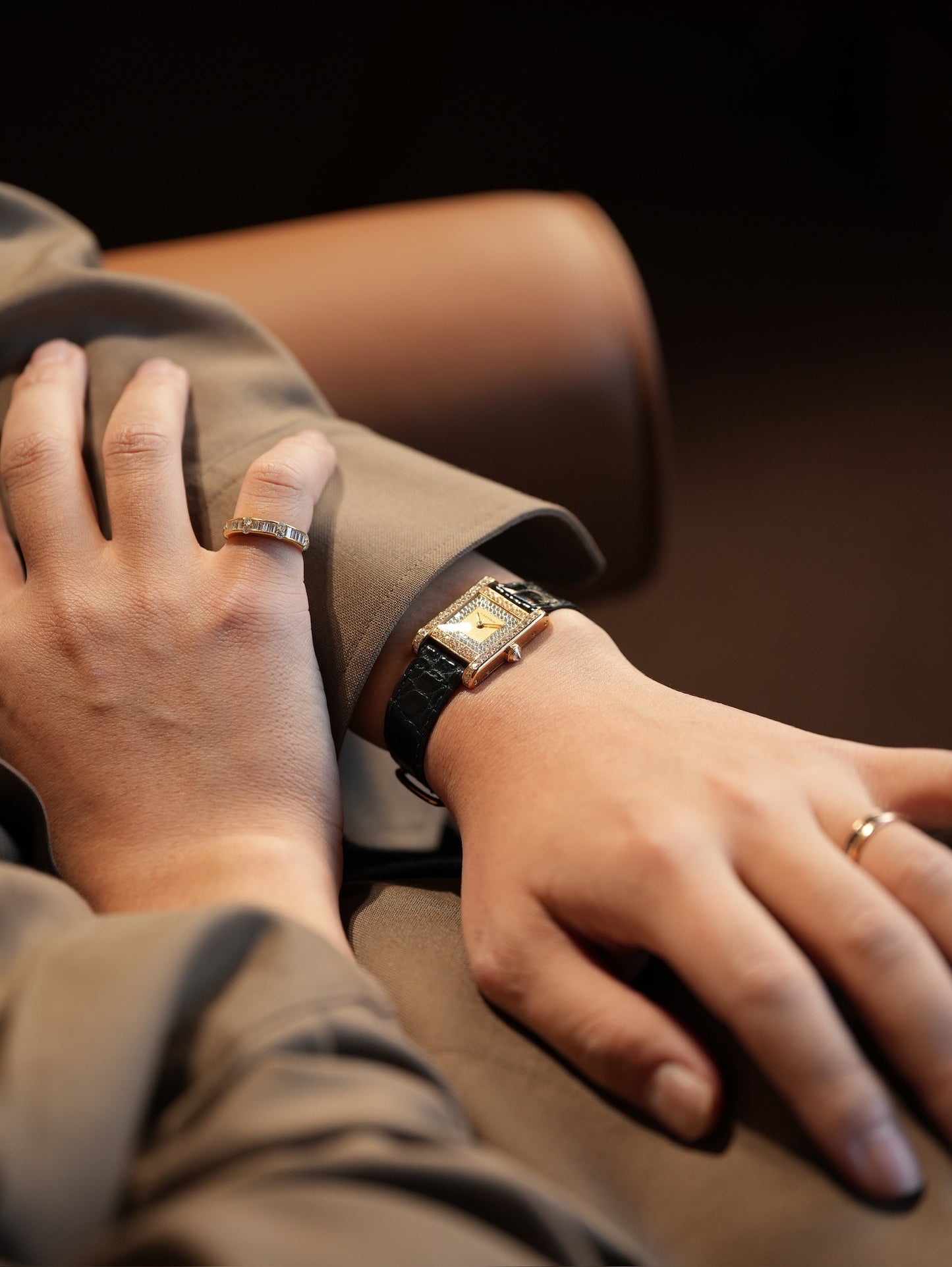 Cartier Tank Normale / SM / Factory Diamond