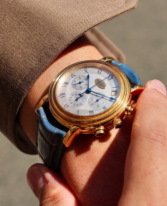 Parmigiani Fleurier 1990s 18K Yellow Gold Automatic 39mm El Primero