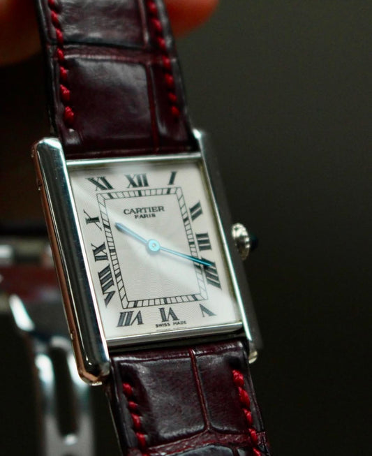 Cartier Tank Louis 1990s Platinum 23mm LM Hand-Winding CPCP