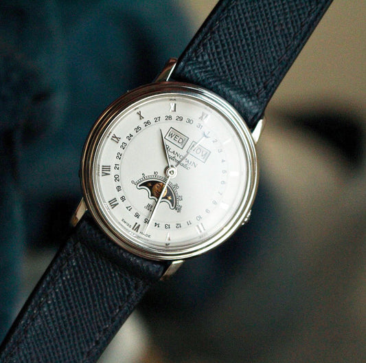 Blancpain 1990s 34mm Platinum Automatic 90 Pieces Limited