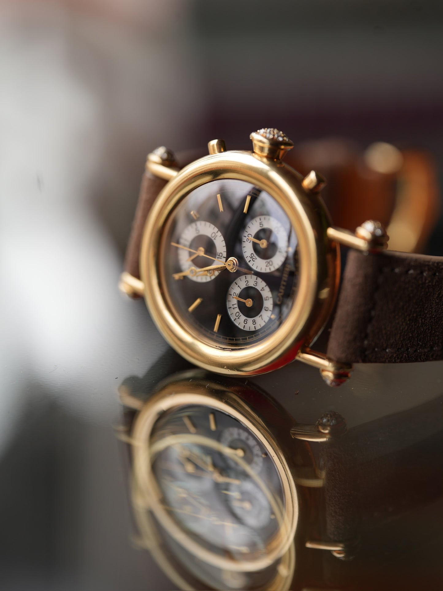 Cartier/Diabolo / 18K / MOP Subdial / 32mm