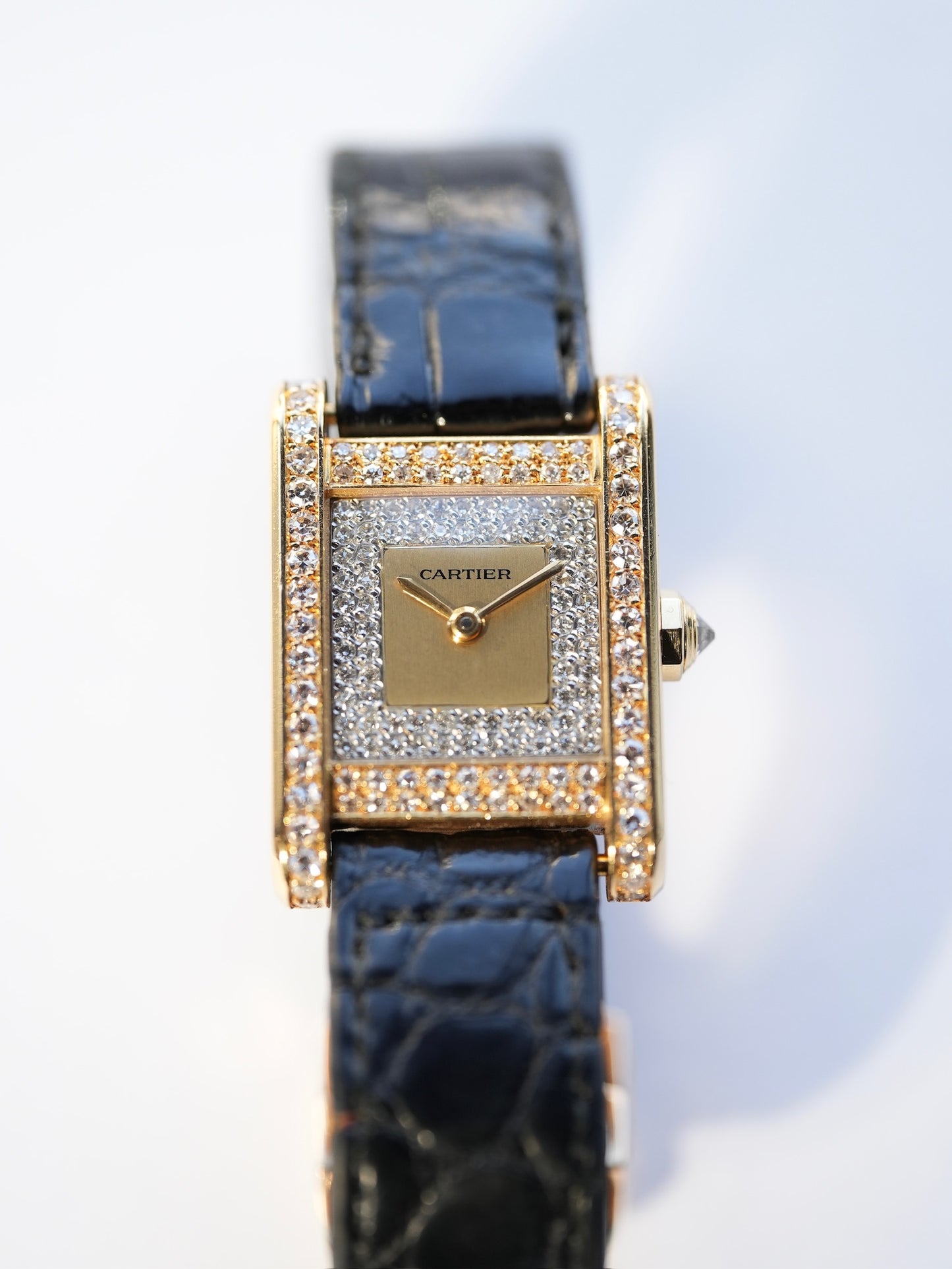 Cartier Tank Normale / SM / Factory Diamond