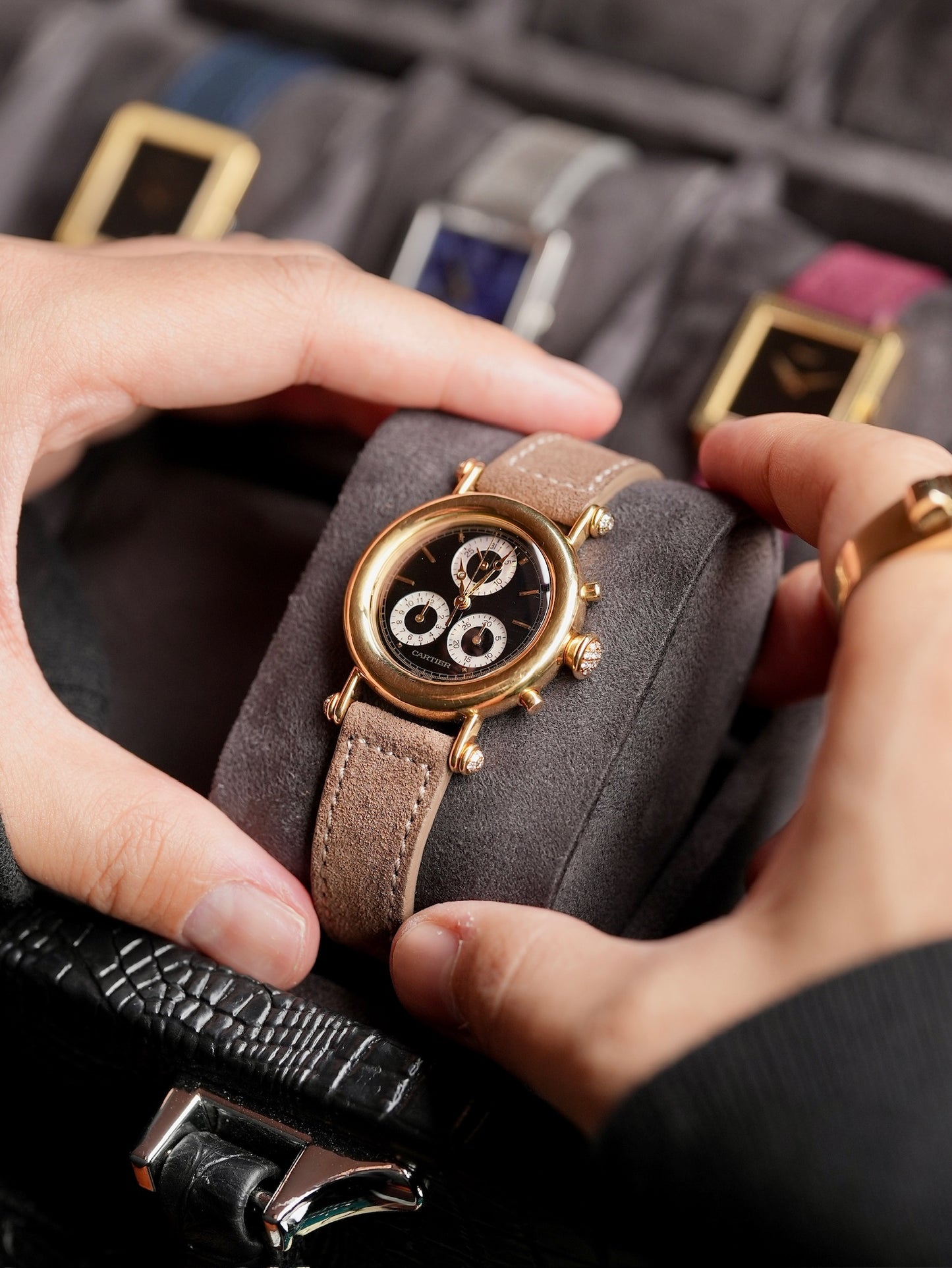 Cartier/Diabolo / 18K / MOP Subdial / 32mm