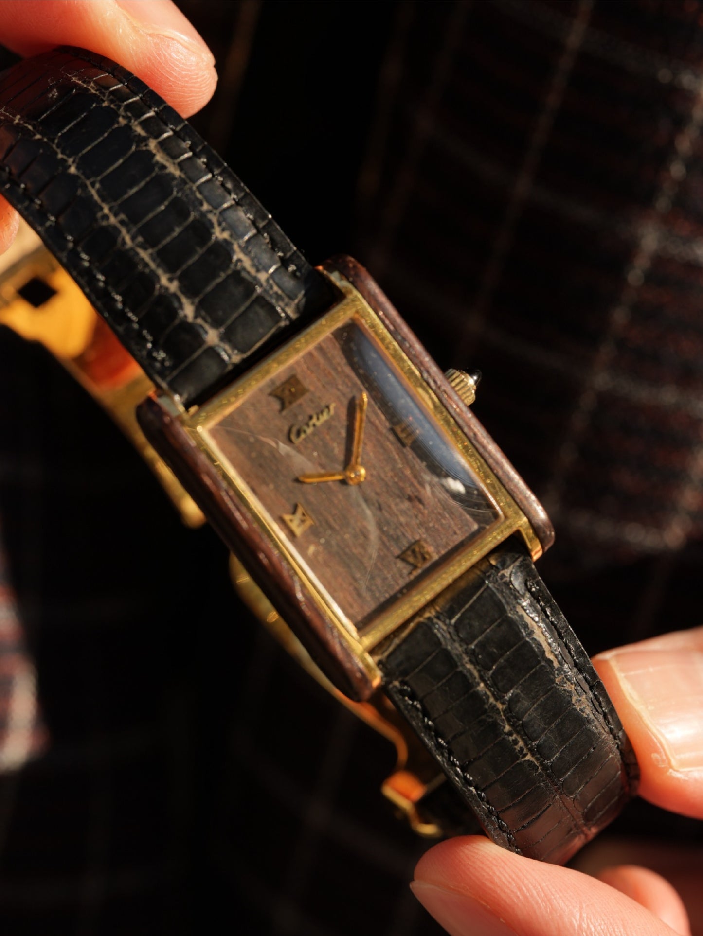 Cartier Tank / Wood dial 3000pc limited