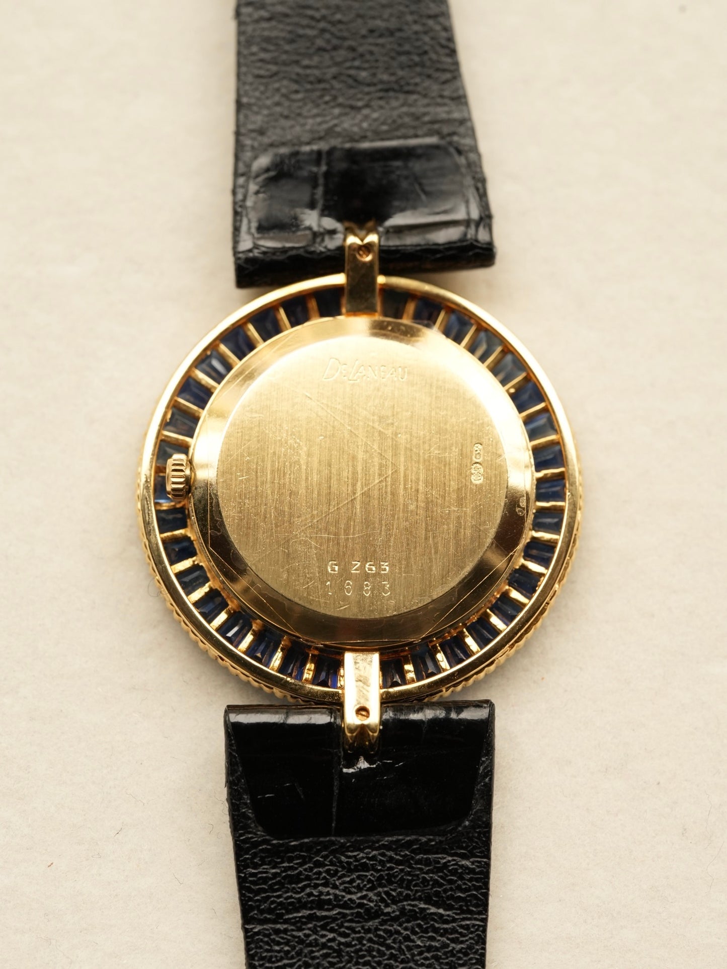 DeLaneau Diamond x Sapphire dress watch