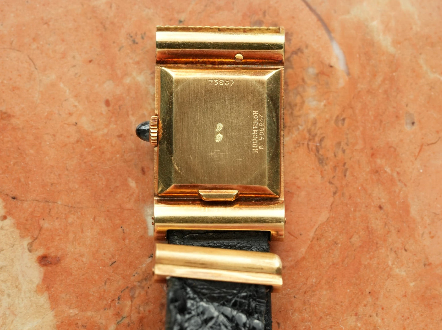 Boucheron Reflet / 70's / 18K / Blk dial with box