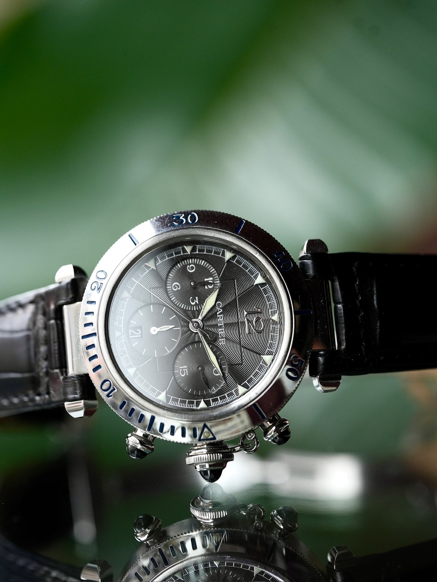 Cartier Pasha Chronograph / SS x PT limited model With box