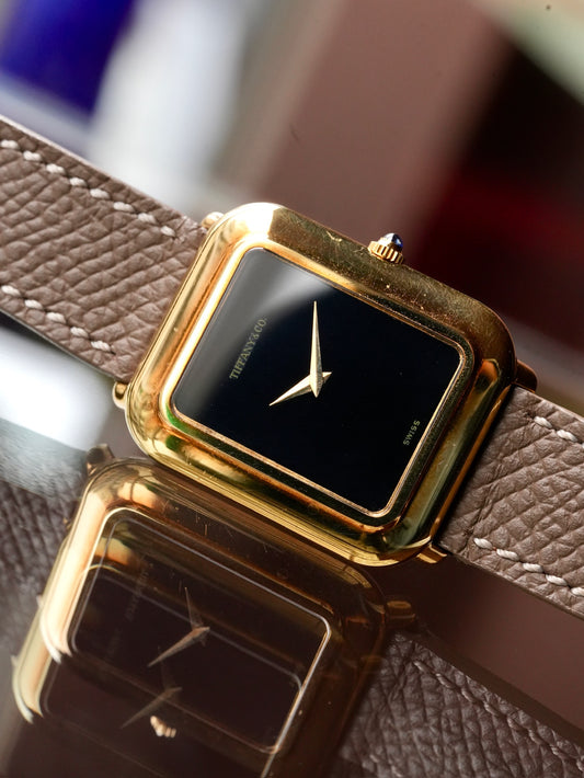 Tiffany 70's / 18K / Onyx / Chopard movement