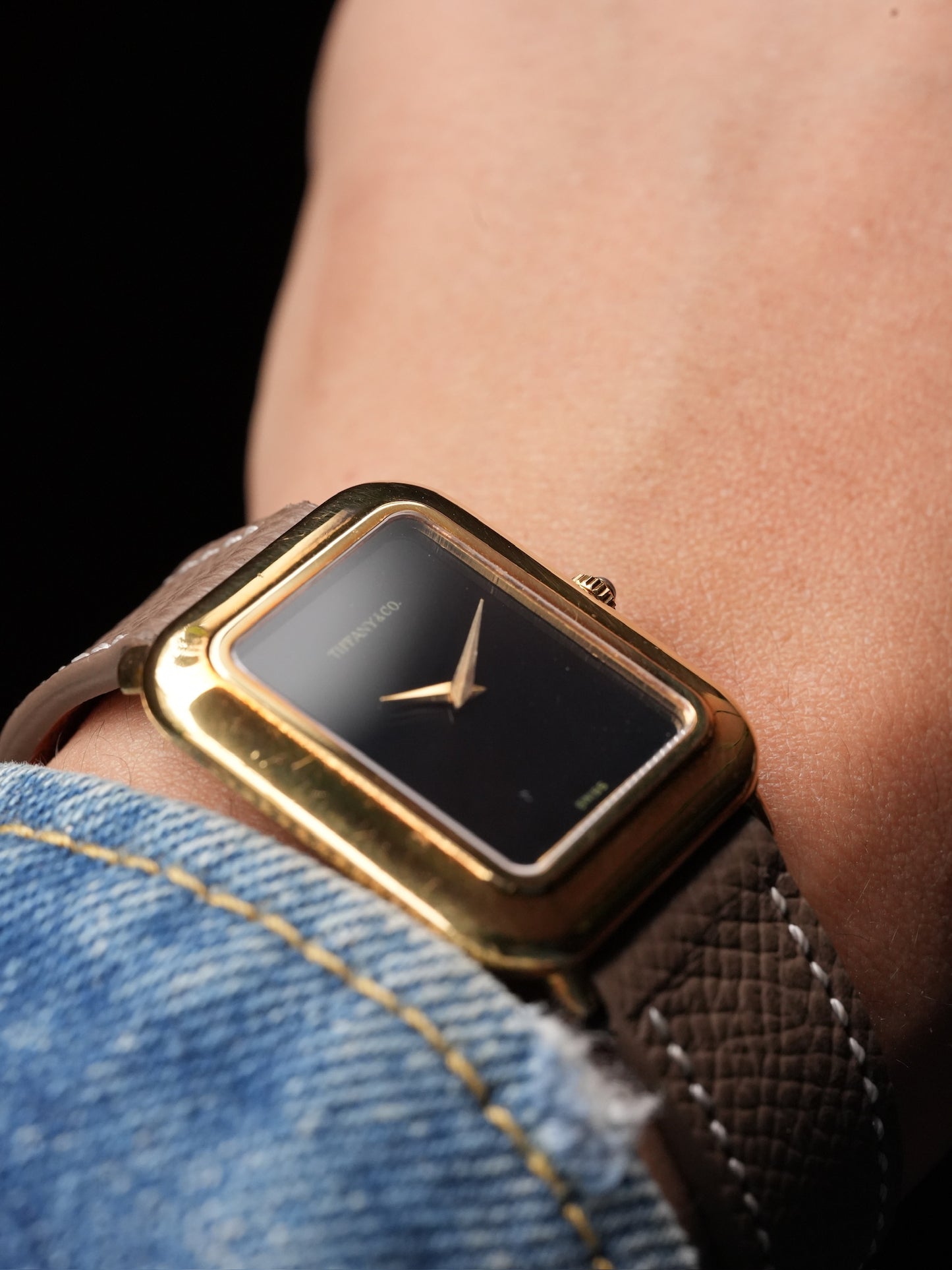 Tiffany 70's / 18K / Onyx / Chopard movement