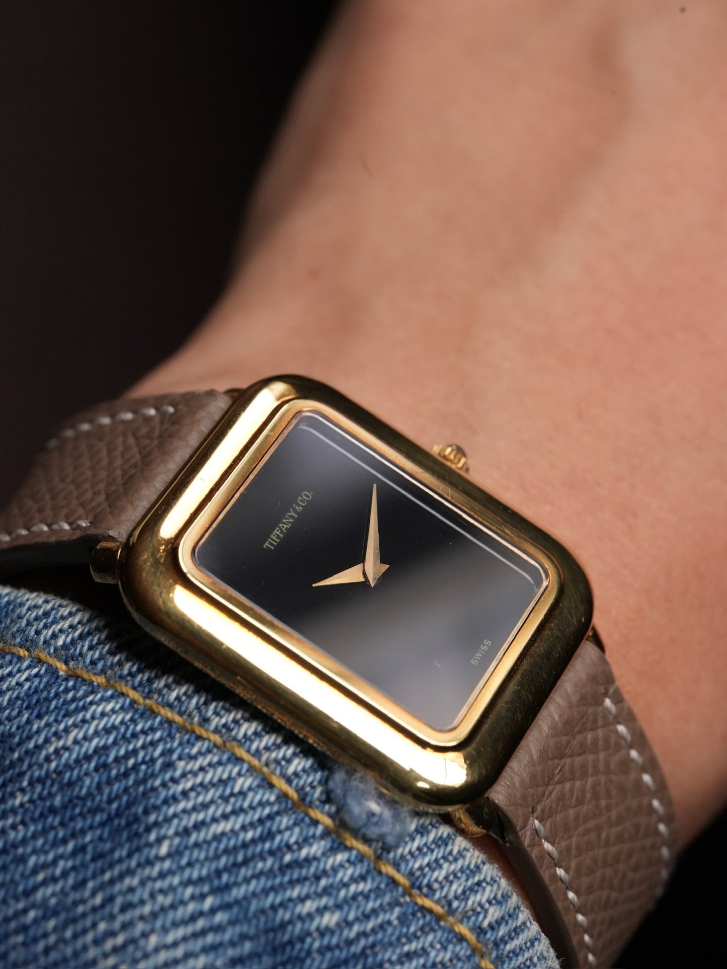 Tiffany 70's / 18K / Onyx / Chopard movement