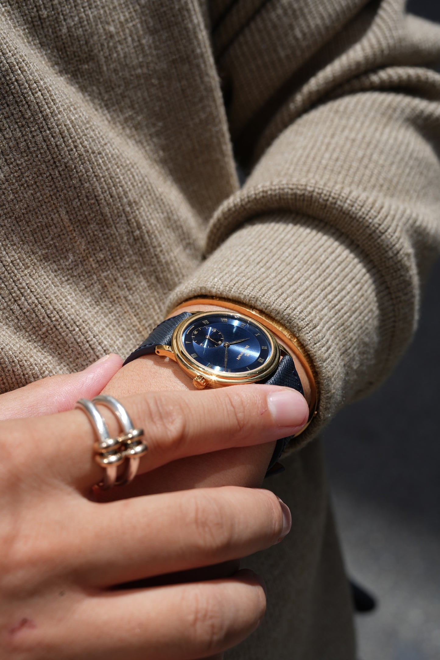 Blancpain Villret /Blue dial 18YG 1990's