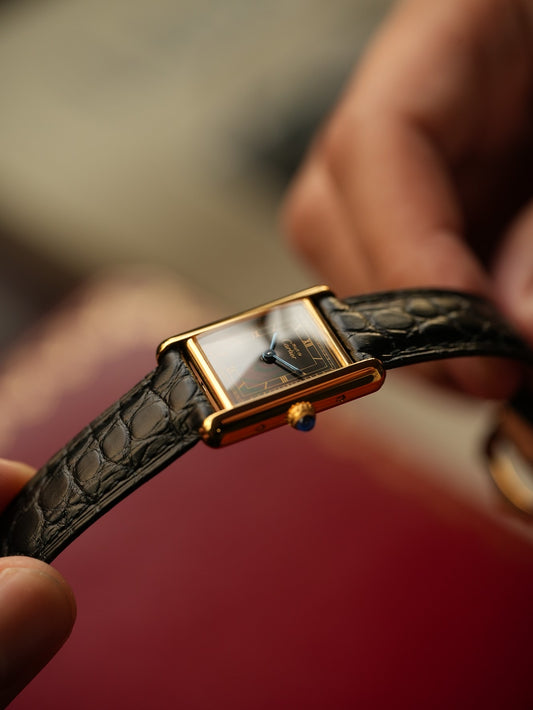 Cartier / Tank SM QZ 5057001 black gold