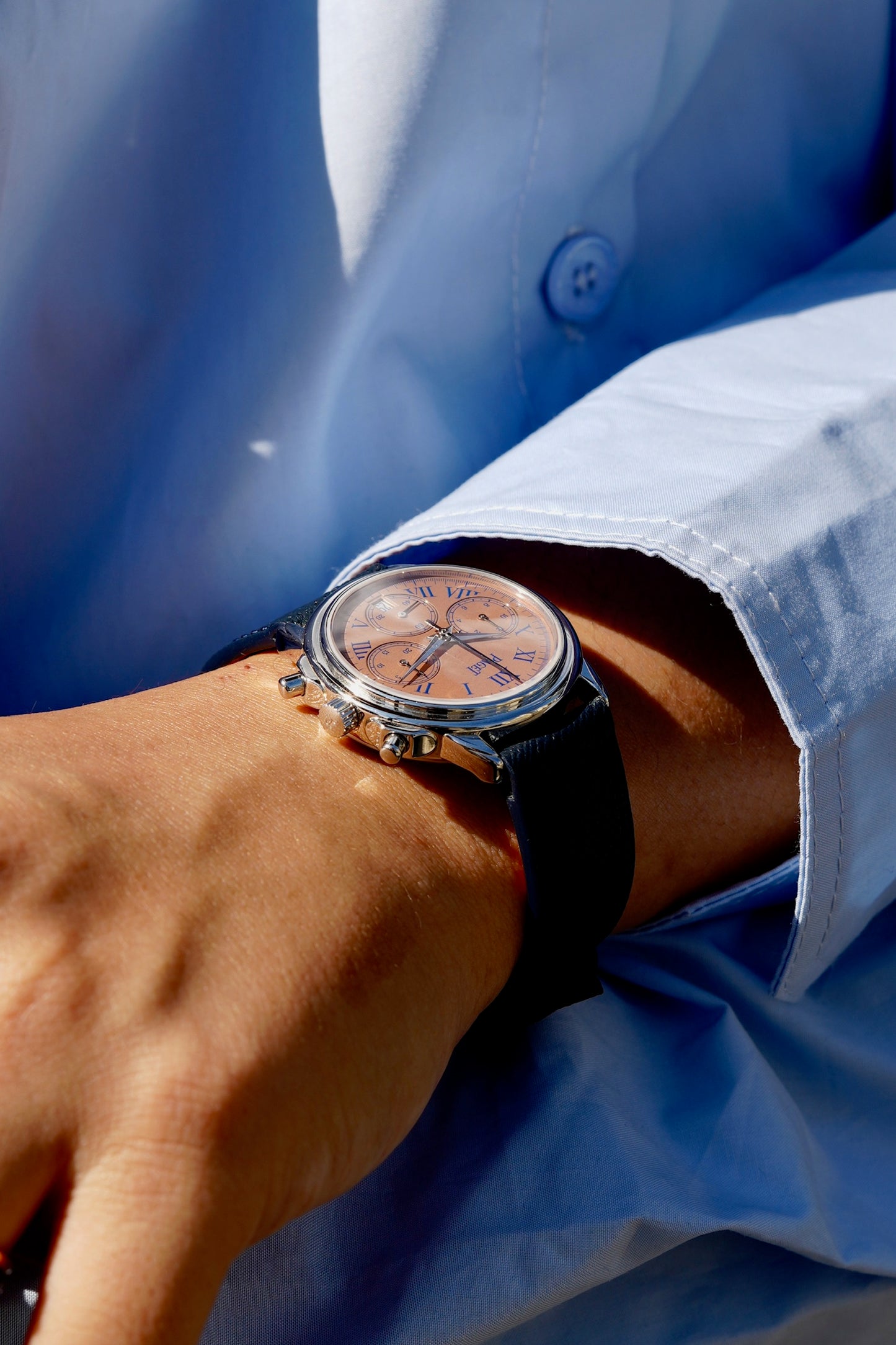 Piaget / Gouverneur / PT × salmon dial With Piaget service paper