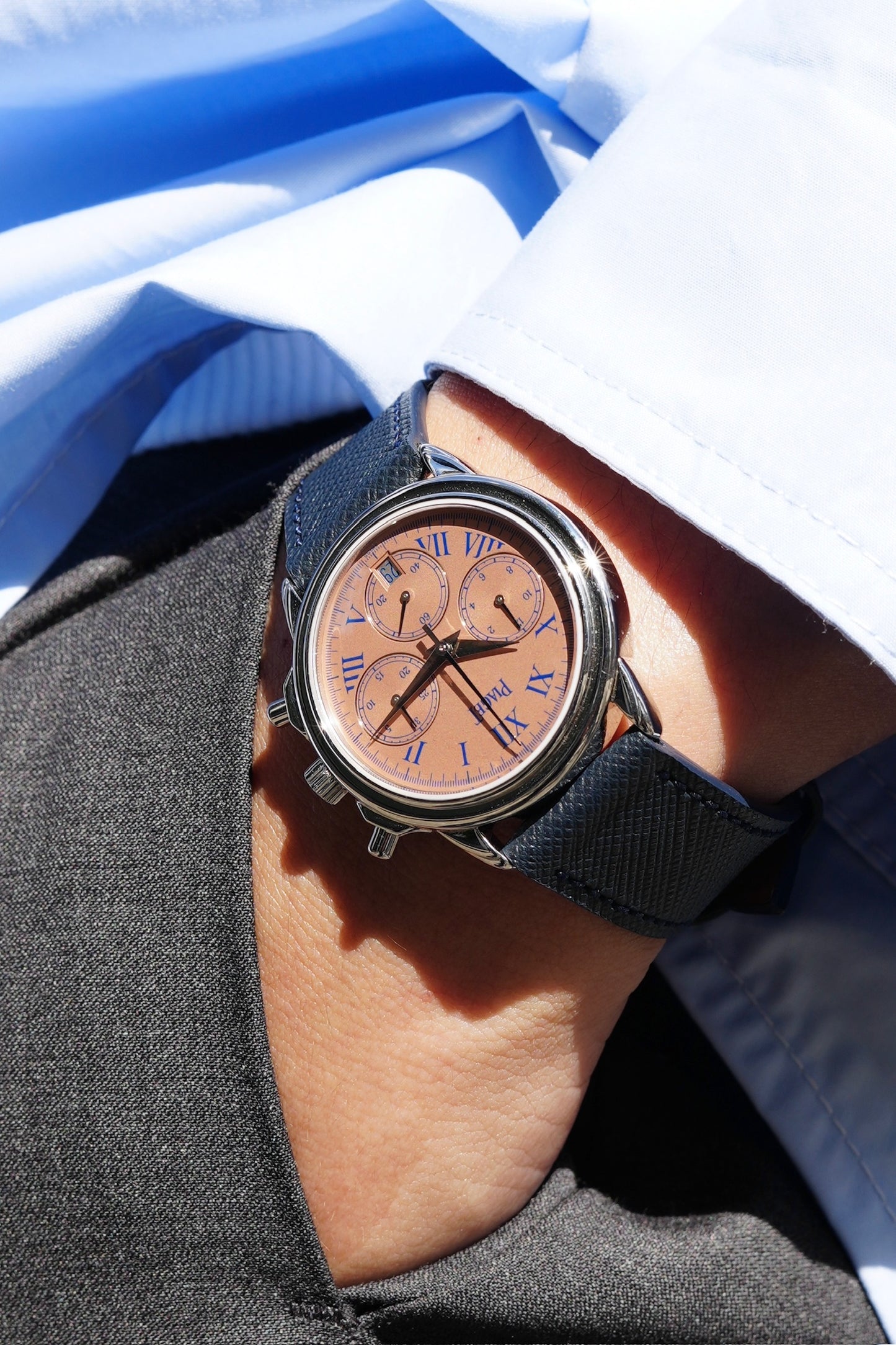 Piaget / Gouverneur / PT × salmon dial With Piaget service paper