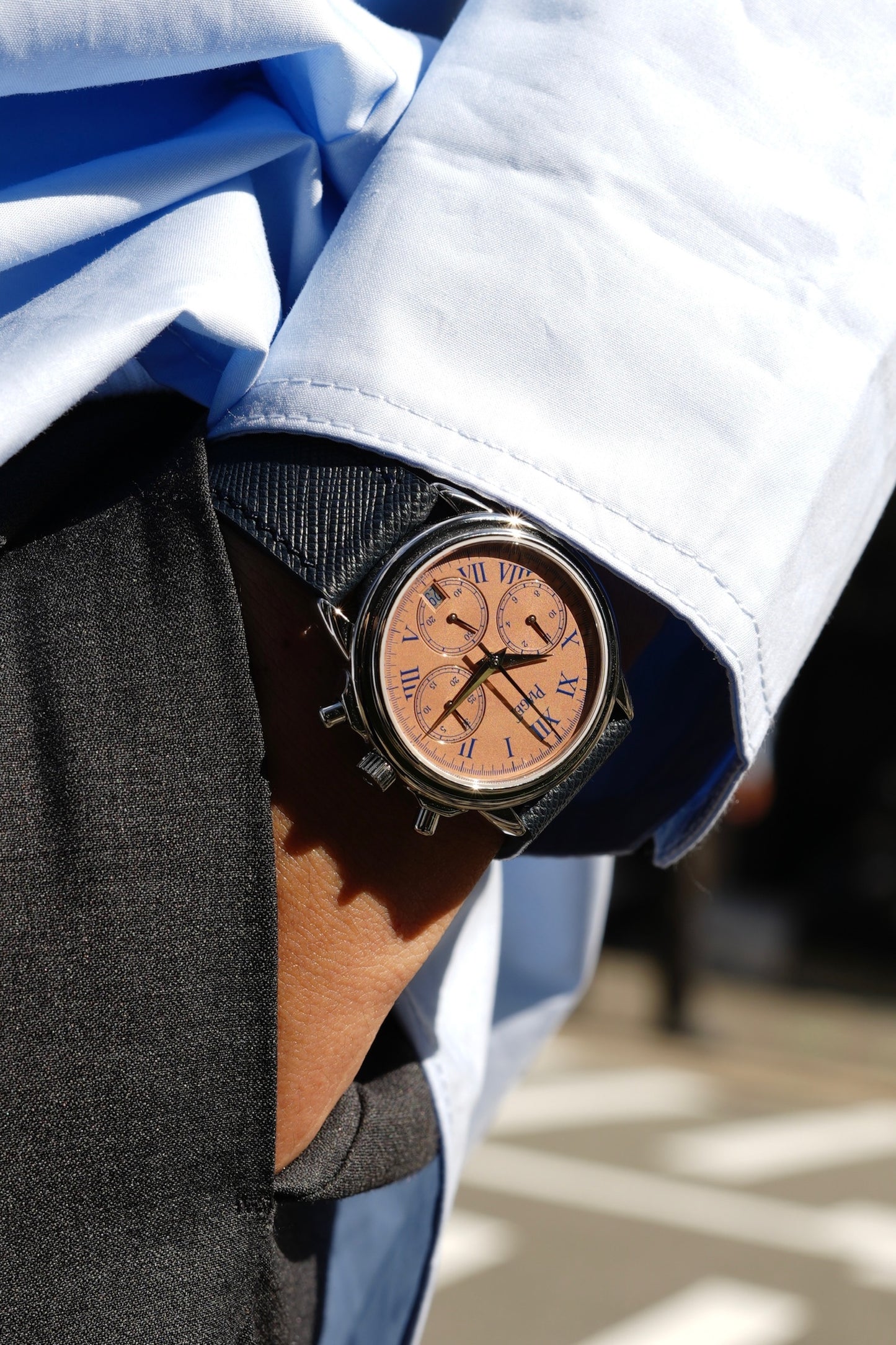 Piaget / Gouverneur / PT × salmon dial With Piaget service paper