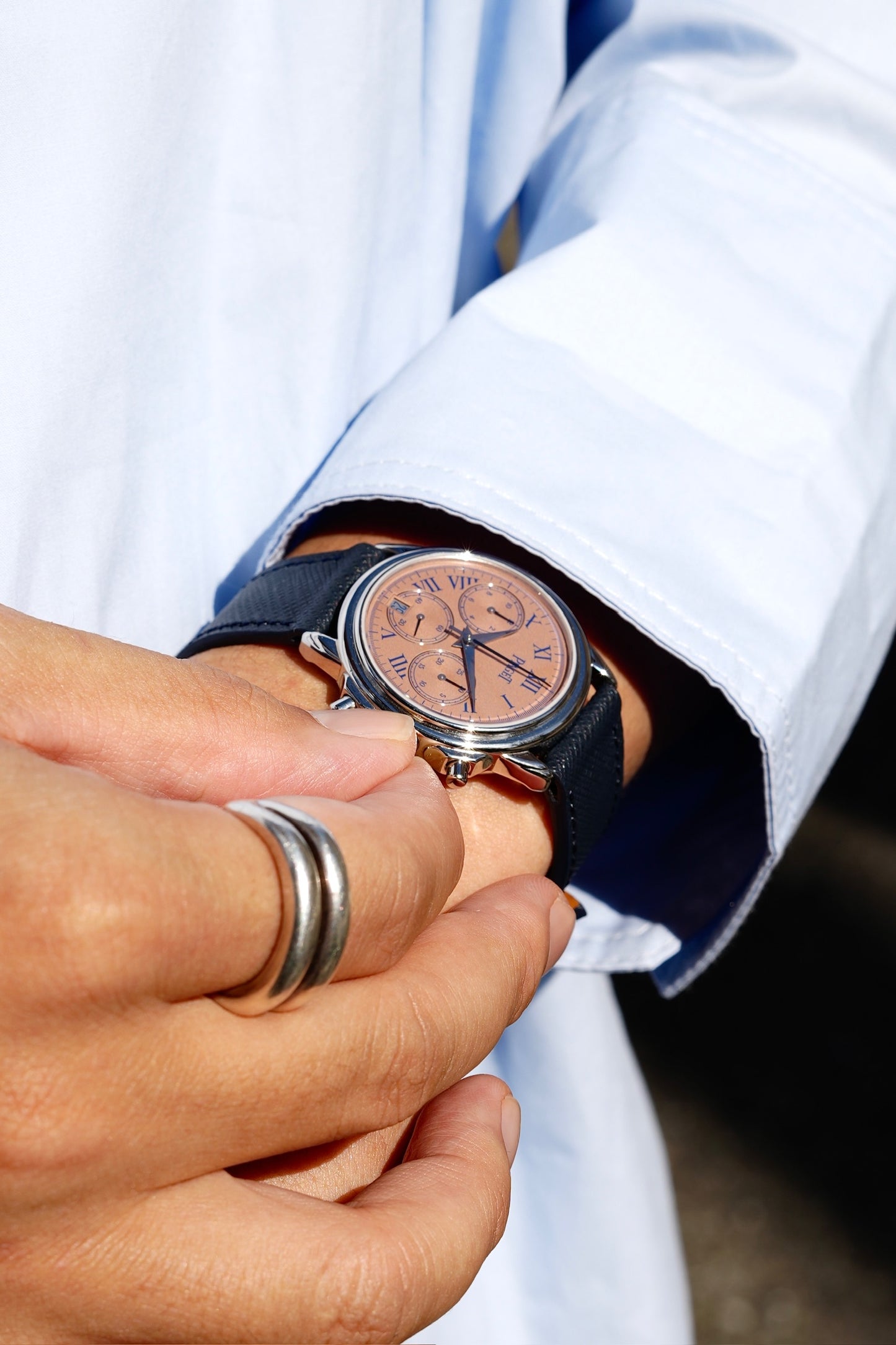 Piaget / Gouverneur / PT × salmon dial With Piaget service paper