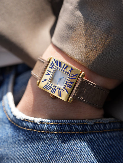 Cartier/Tank obus / LM / 18K / 80's / Enamel dial