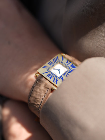 Cartier/Tank obus / LM / 18K / 80's / Enamel dial