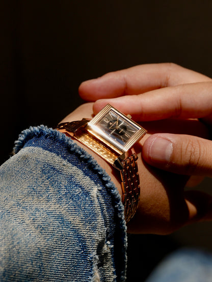 Jaeger-LeCoultre / Reverso classic / 90's / 18K original bracelet