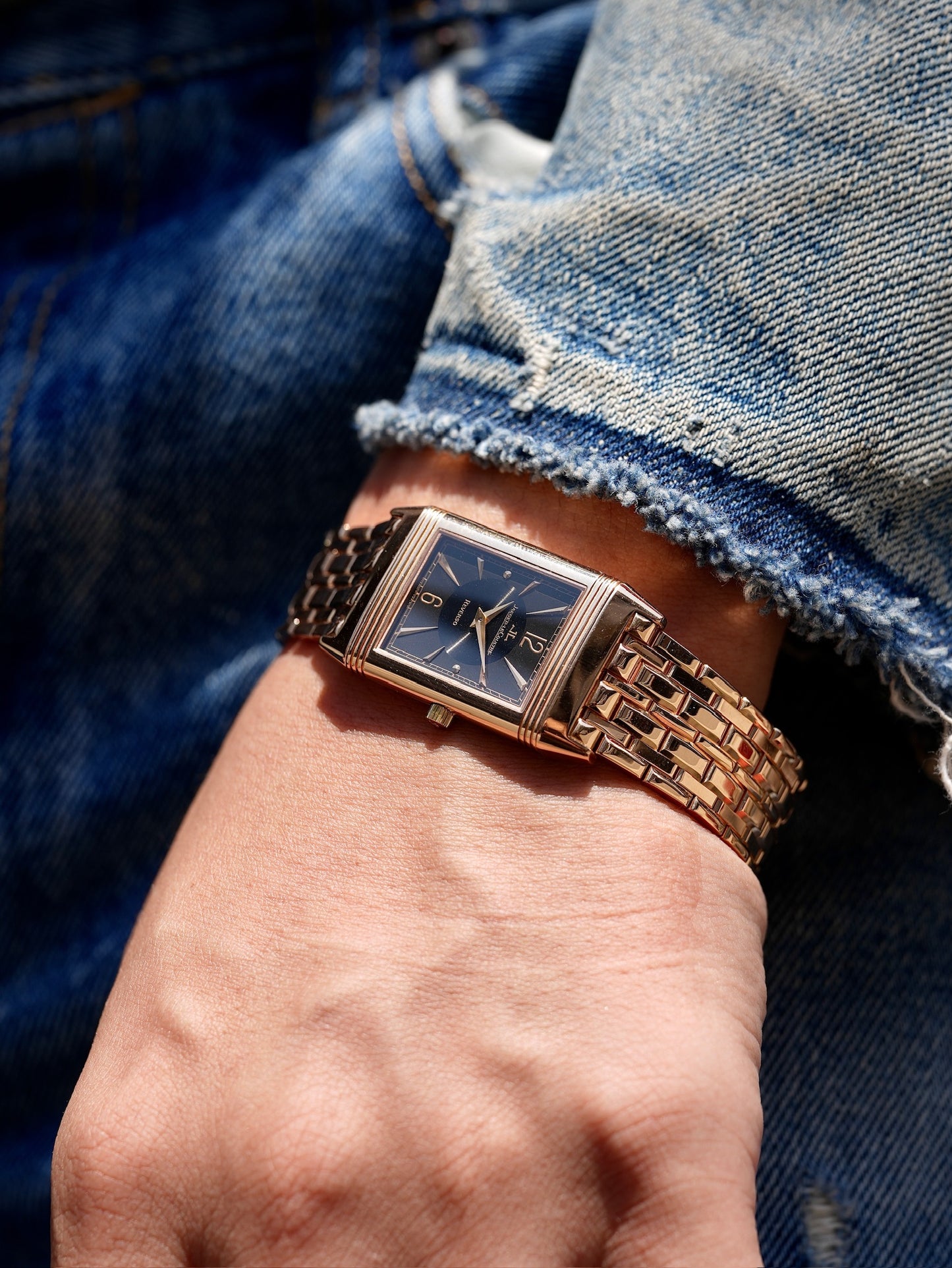 Jaeger-LeCoultre / Reverso classic / 90's / 18K original bracelet