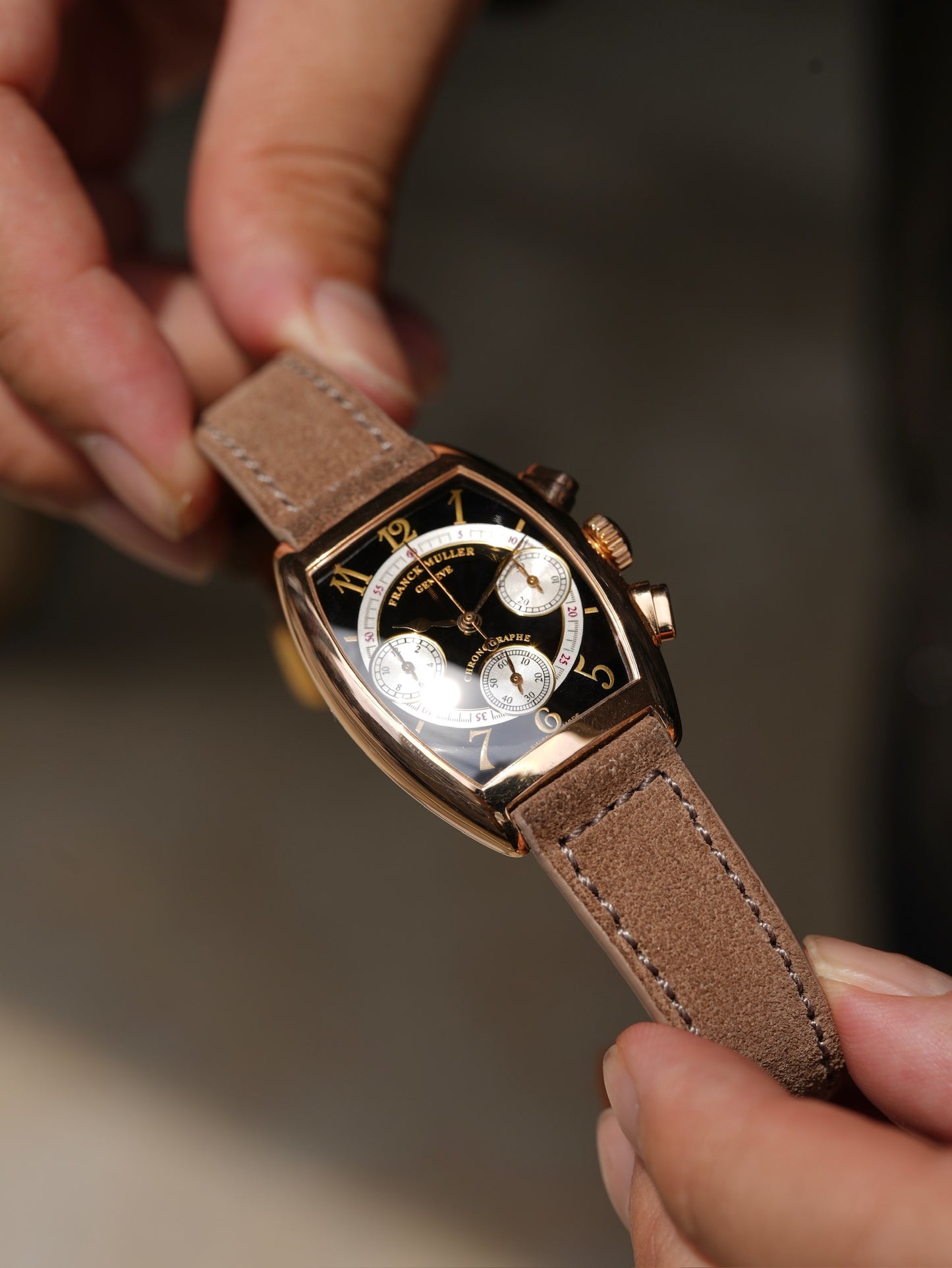 Franck Muller / Cintree curvex / 18K / Enamel dial