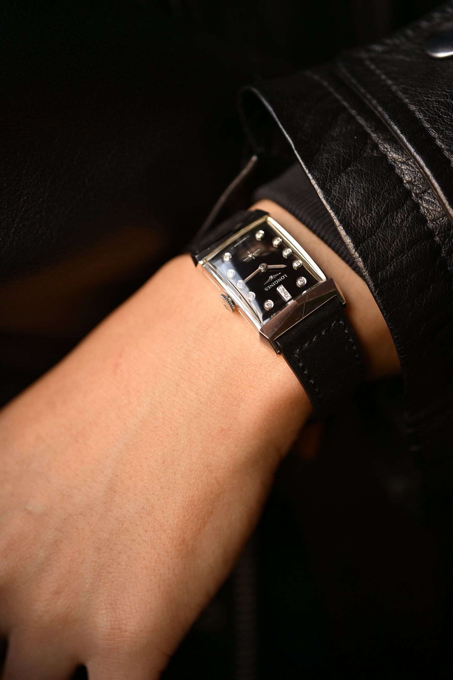 Longines 14K case Diamond index 50's 