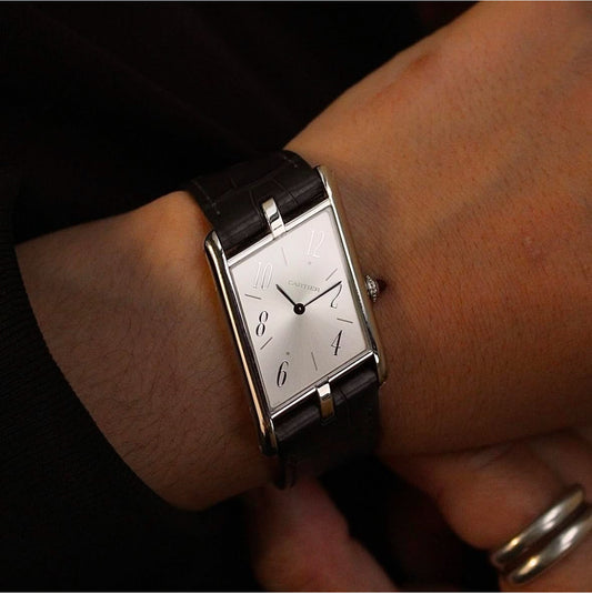 Cartier Asymétrie 1920s 25mm Platinum Hand-Winding