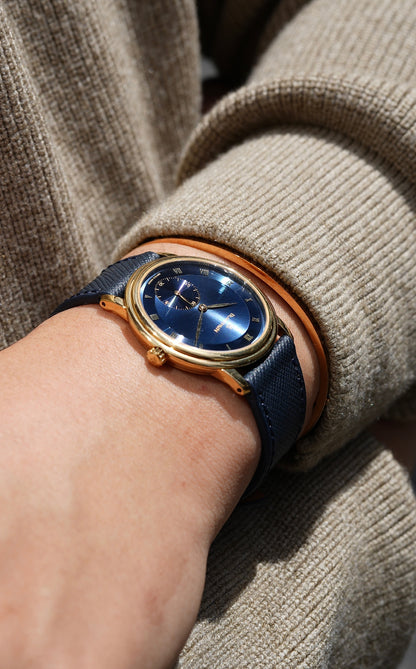 Blancpain Villret /Blue dial 18YG 1990's