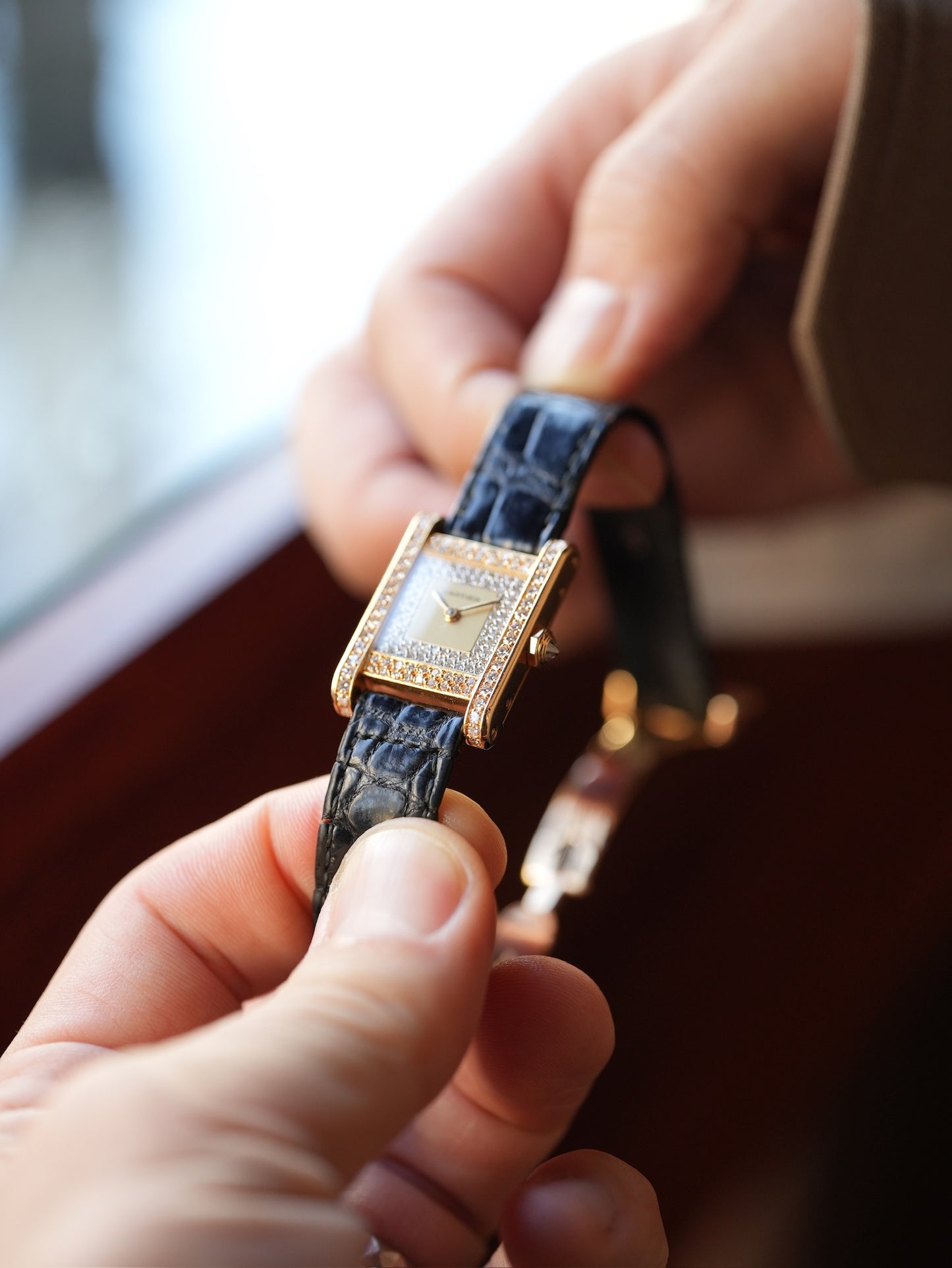 Cartier Tank Normale / SM / Factory Diamond