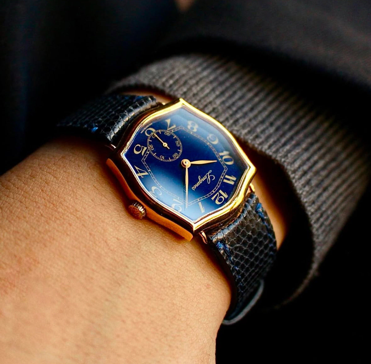 Longines Symphathy 1980s 30mm Hand-Winding Gold Plated