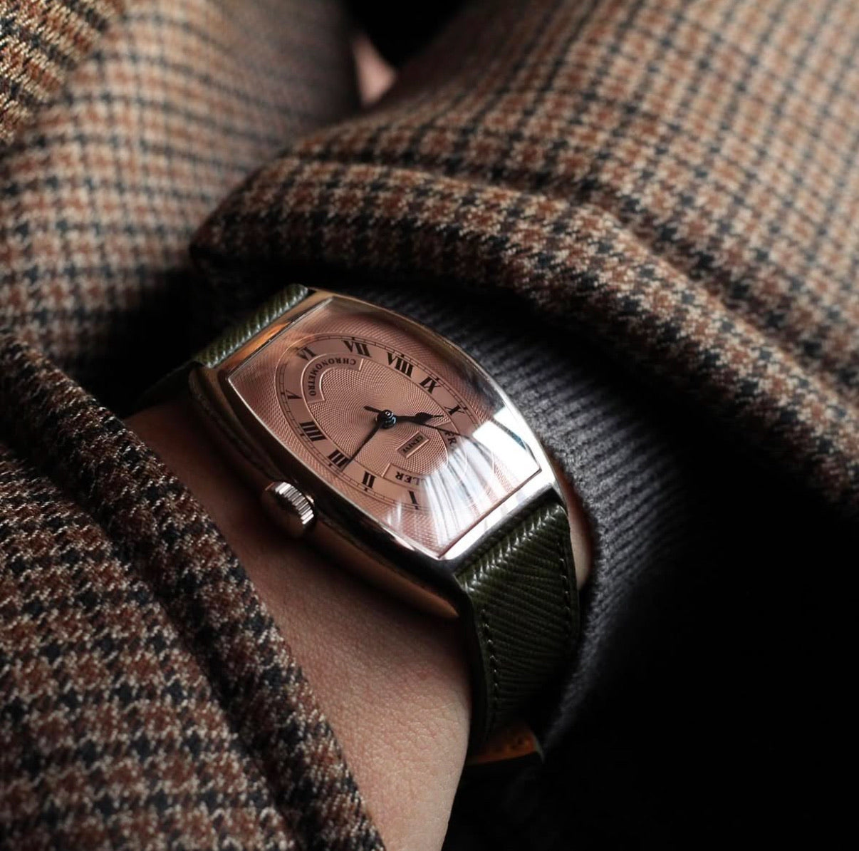 Franck Muller 1990s PT 31mm Automatic Salmon Dial