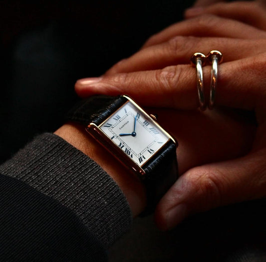 Cartier 1970s 18K White Gold 23mm Manual Winding