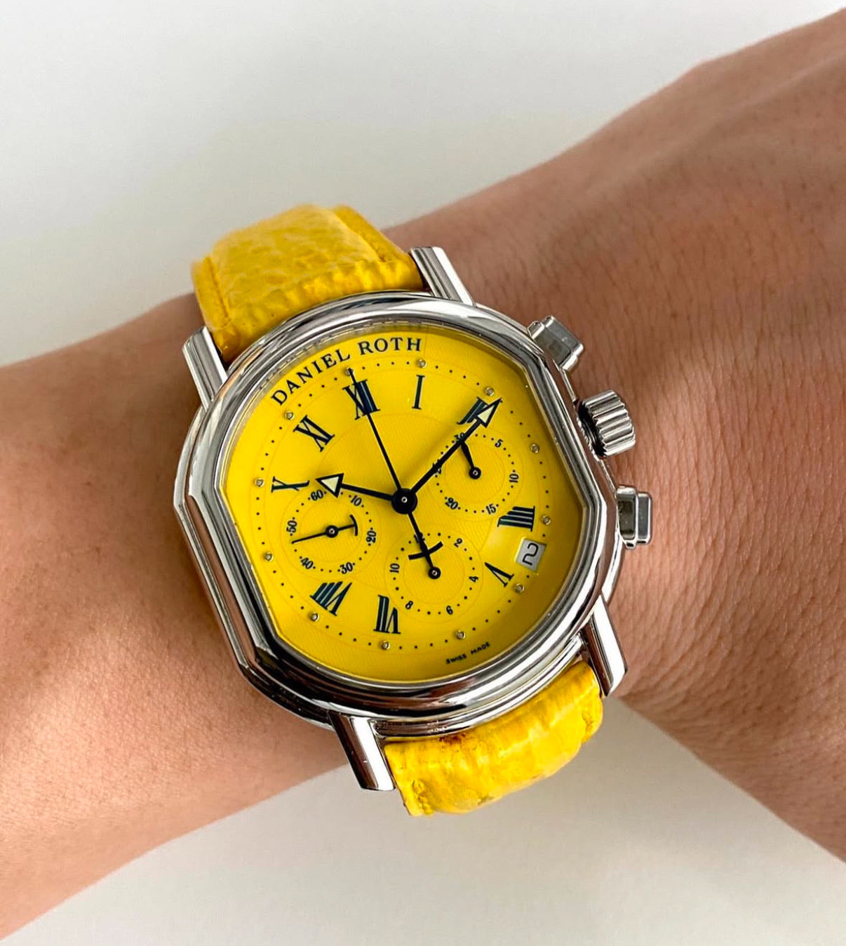DANIEL ROTH CHRONOGRAPH YELLOW DIAL