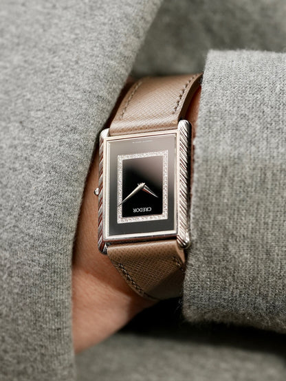 Seiko Credor / 18WG × Onxy × Diamond