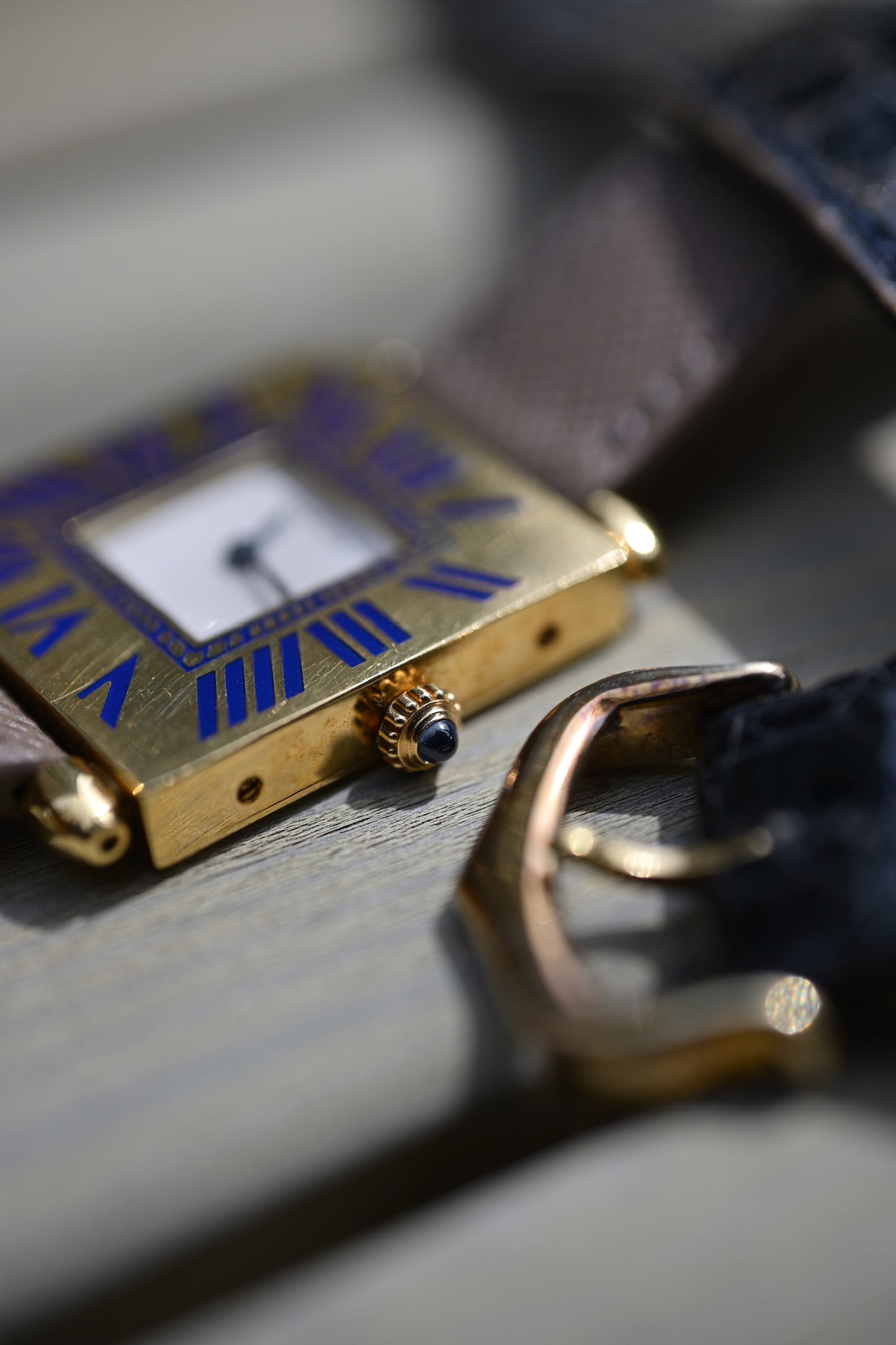 Cartier/Tank obus / LM / 18K / 80's / Enamel dial