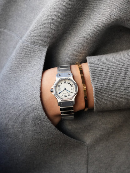 Cartier Santos Octagon LM SS Fullset 