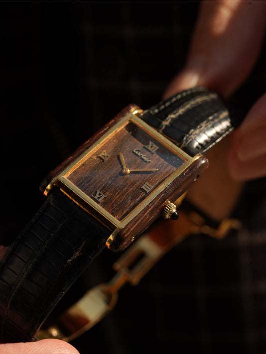 Cartier Tank / Wood dial 3000pc limited 