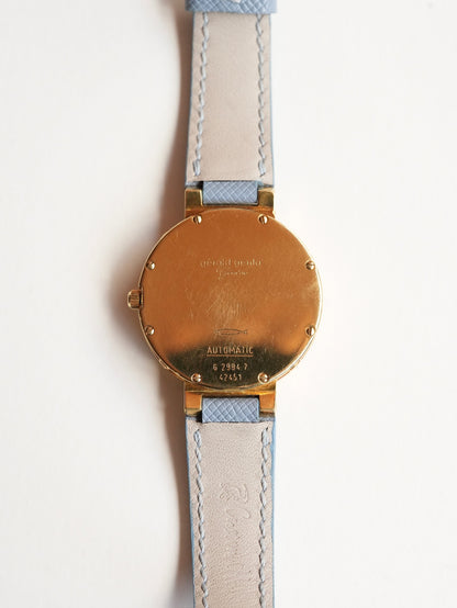Gerald Genta Gefica / White Onyx / Perpetual calender