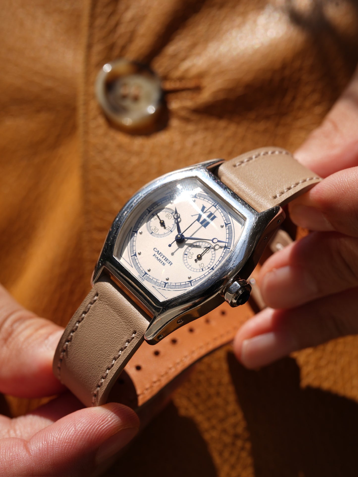 Cartier Tortue Monopoussoir With box