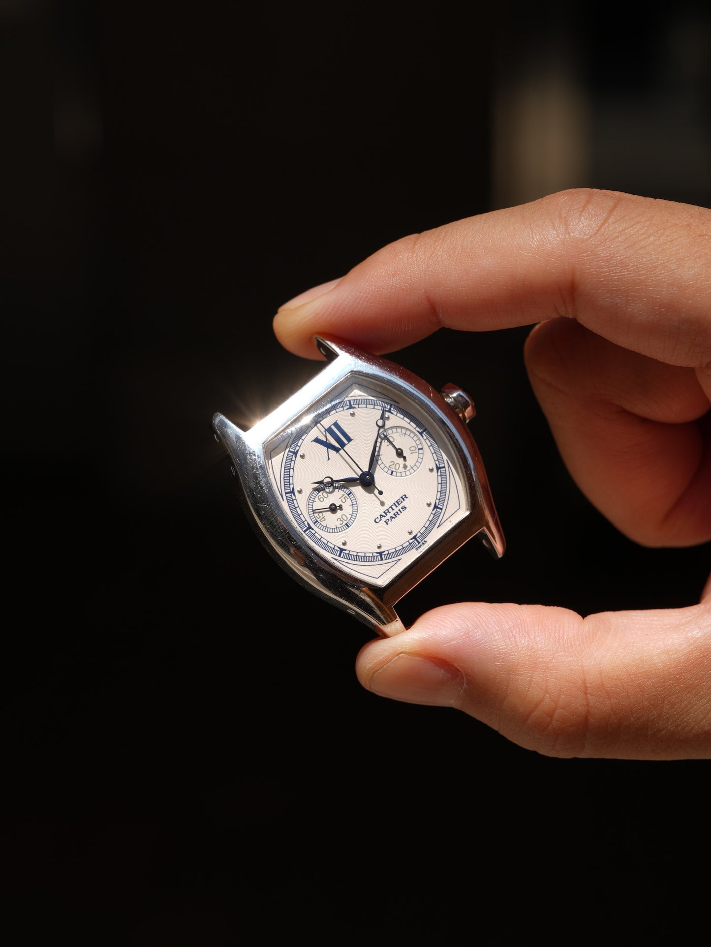 Cartier Tortue Monopoussoir With box