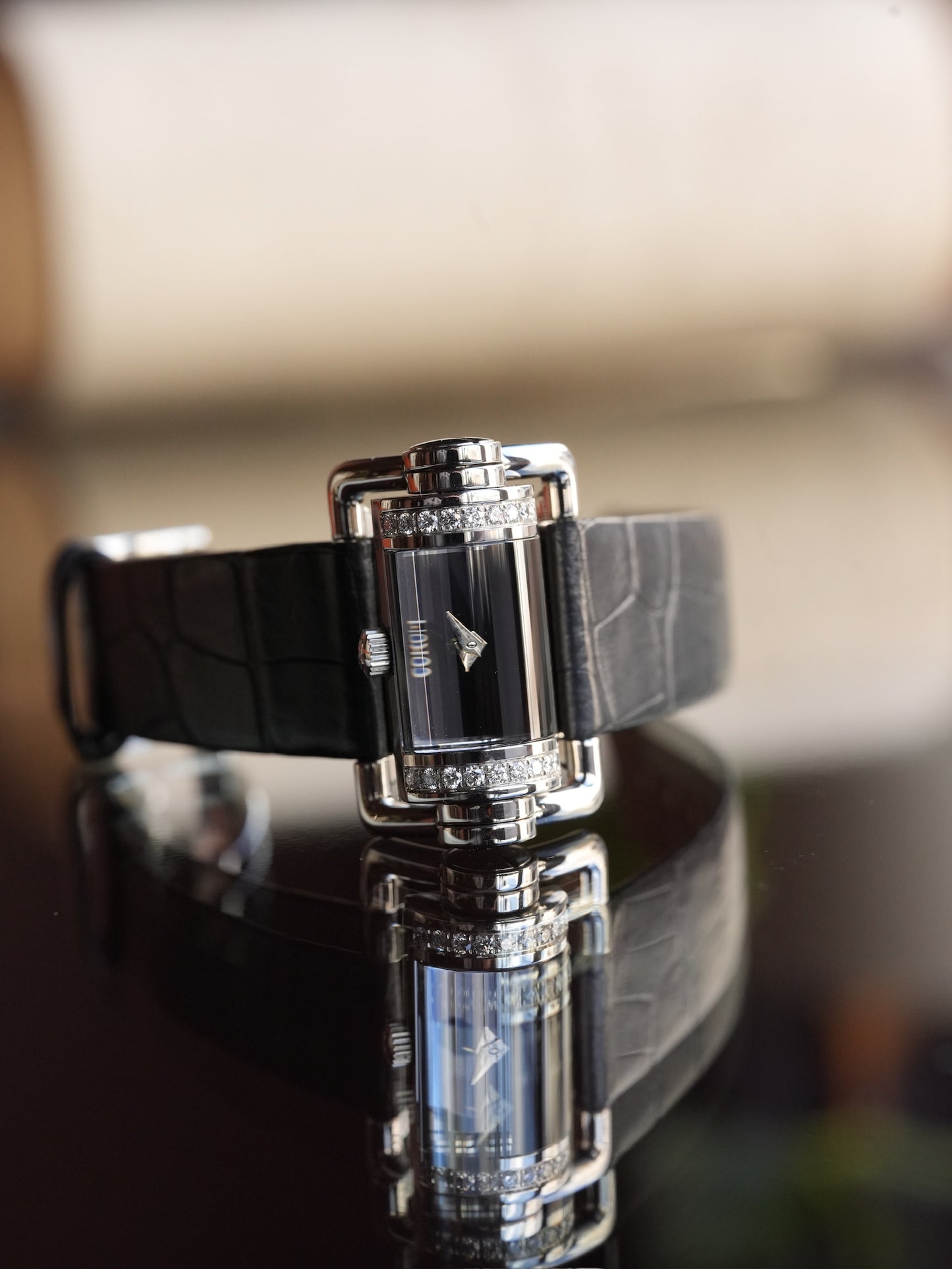 Corum Ref. 130.330.47 Diamond-Set Case Black Dial – Stainless Steel 