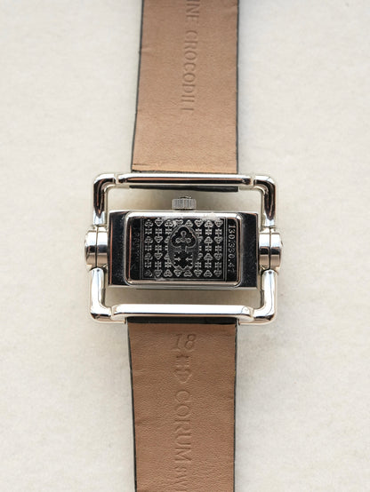 Corum Ref. 130.330.47 Diamond-Set Case Black Dial – Stainless Steel 