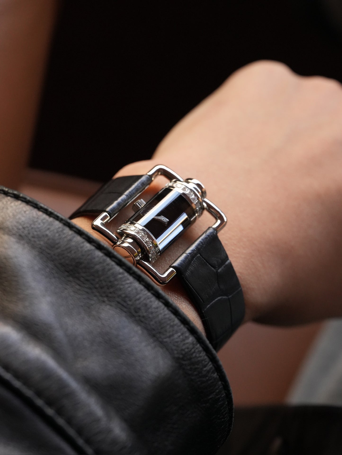 Corum Ref. 130.330.47 Diamond-Set Case Black Dial – Stainless Steel 