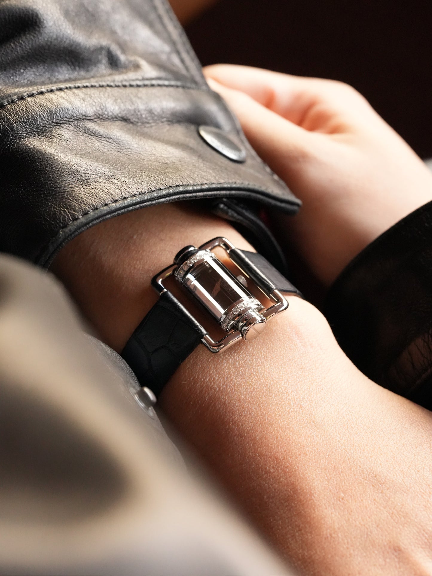 Corum Ref. 130.330.47 Diamond-Set Case Black Dial – Stainless Steel 